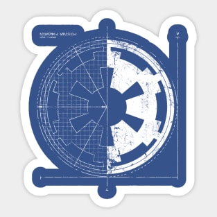 Imperial Blueprint Sticker